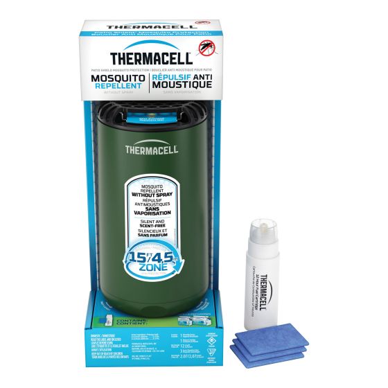 THERMACELL PATIO SHIELD MOSQUITO REPELLER [GREEN FOREST]