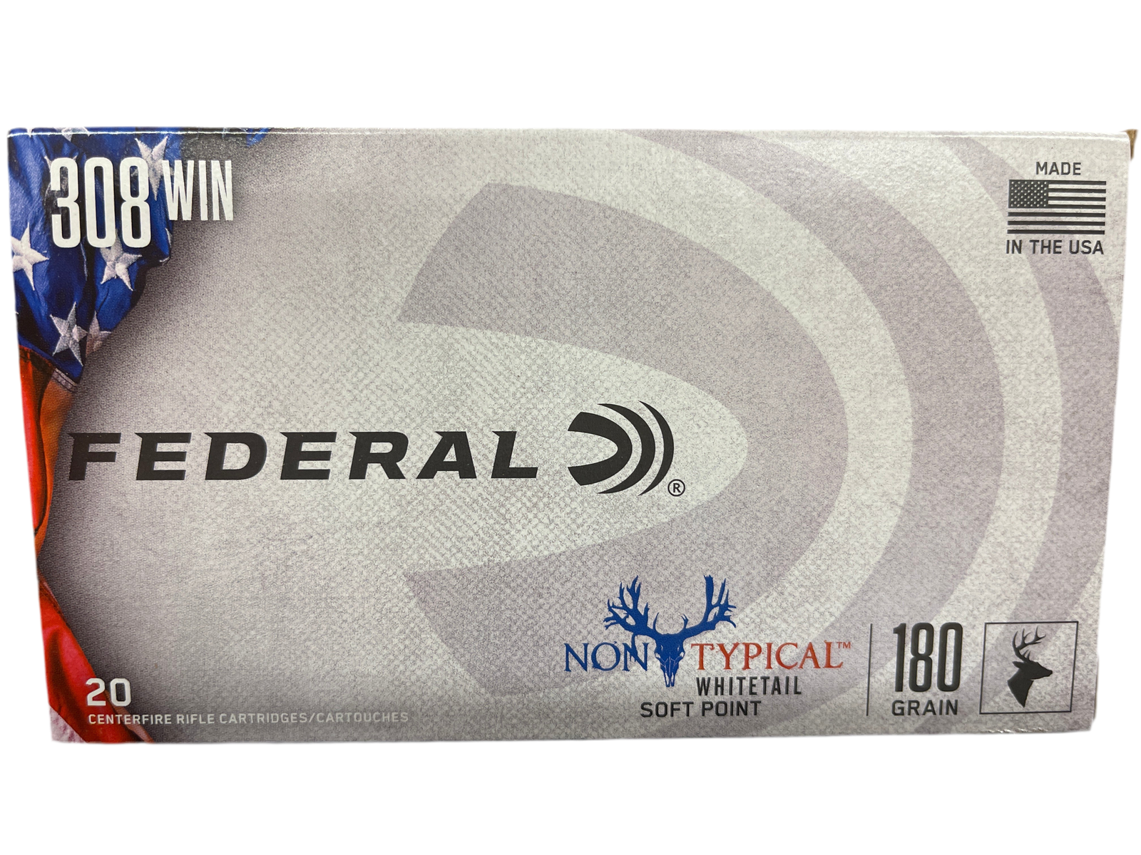 FEDERAL .308WIN NONTYPICAL WHITETAIL SOFT POINT AMMO