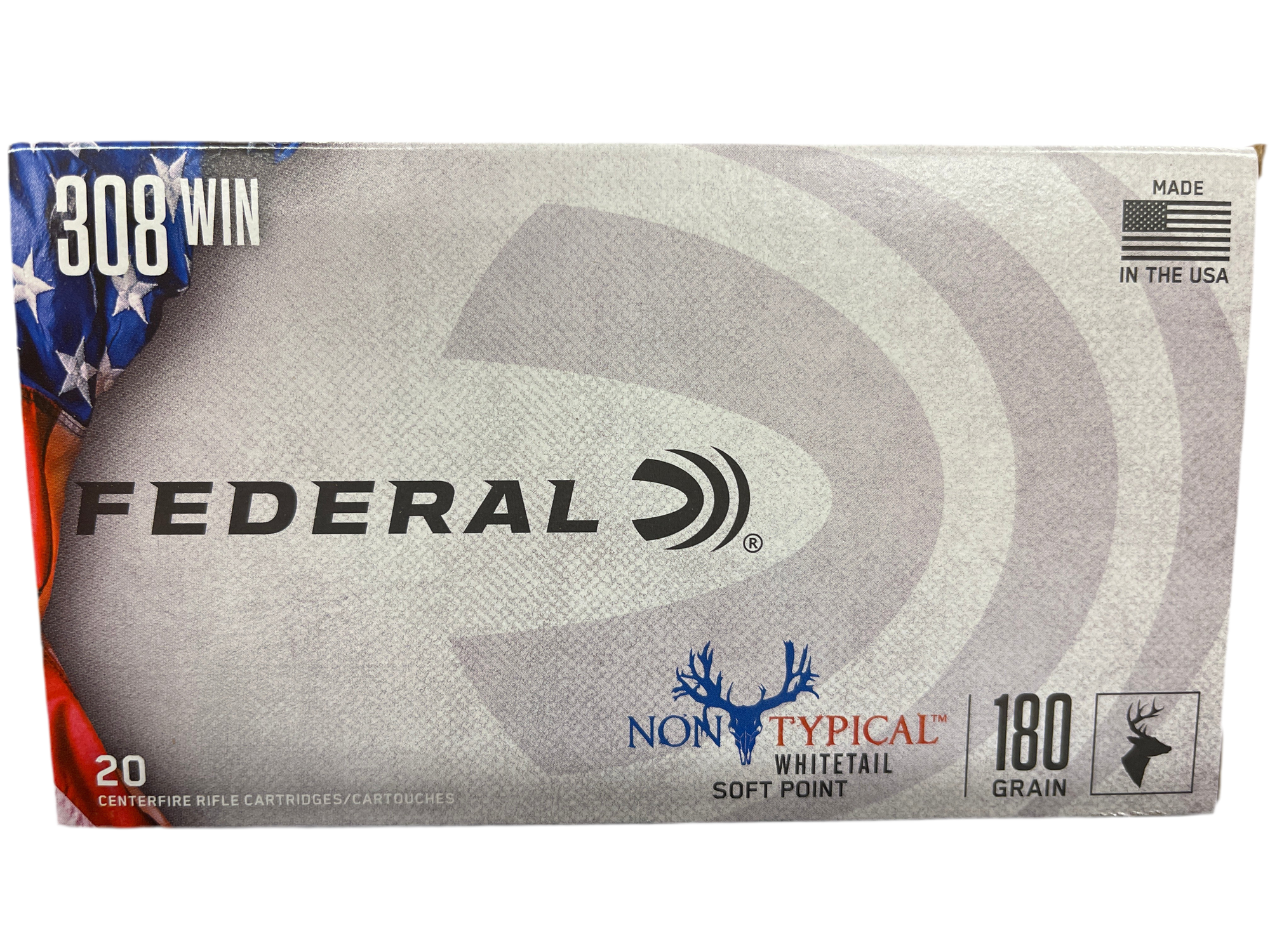 FEDERAL .308WIN NONTYPICAL WHITETAIL SOFT POINT AMMO