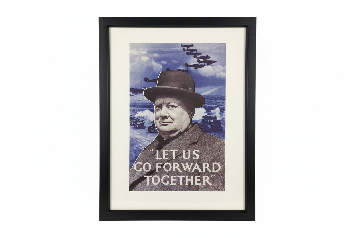 LET US GO FORWARD TOGETHER REPRODUCTION PRINT