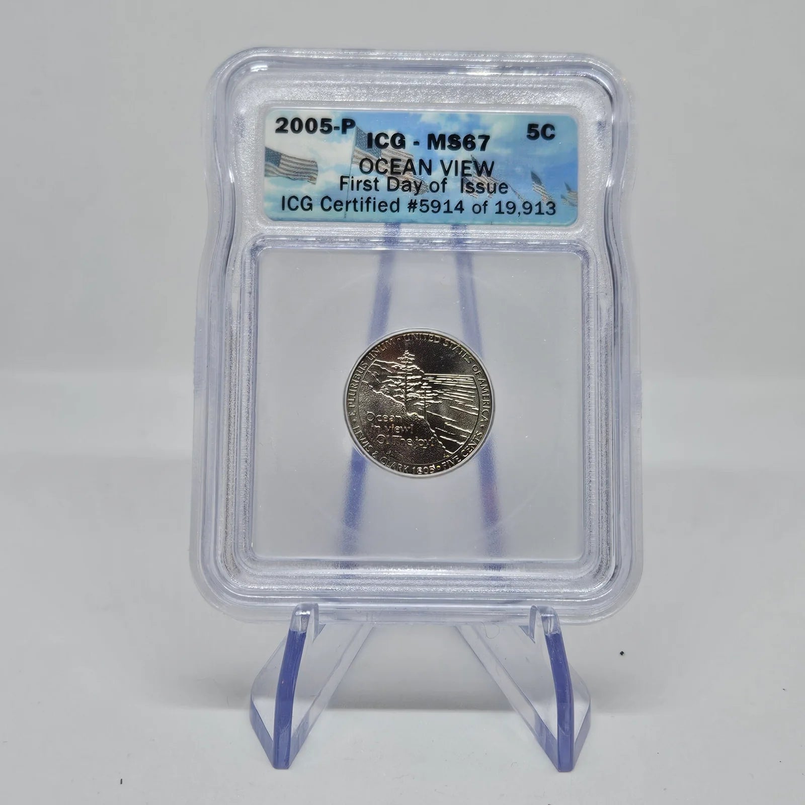 2005-P ICG-MS67 OCEAN VIEW FIRST DAY OF ISSUE ICG CERTIFIED