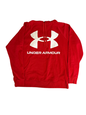 UNDER ARMOUR HOODED SWEATSHIRT RED
