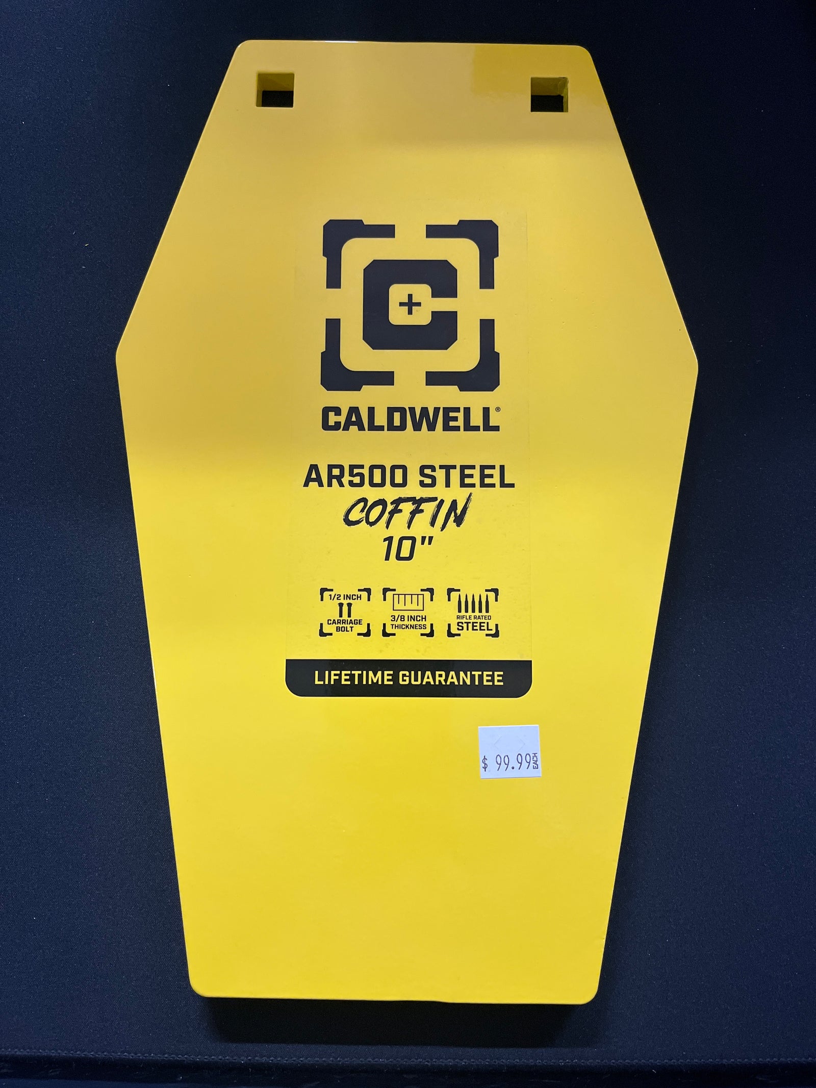 CALDWELL AR500 STEEL COFFIN 10"