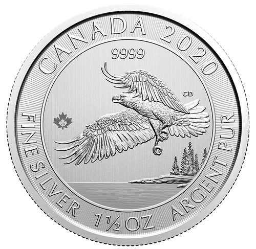 2020 $8 1.5 oz. 99.99% Pure Silver Coin - Eagle (Bullion)