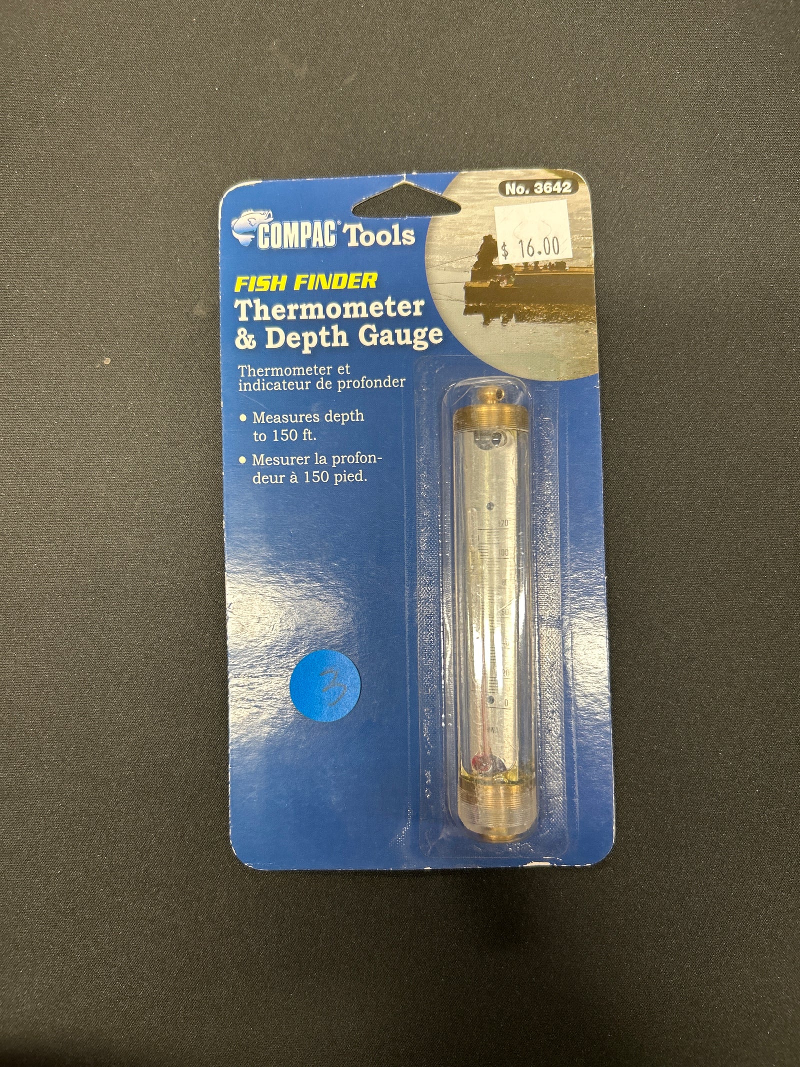 COMPAC TOOLS FISH FINDER THERMOMETER & DEPTH GAUGE