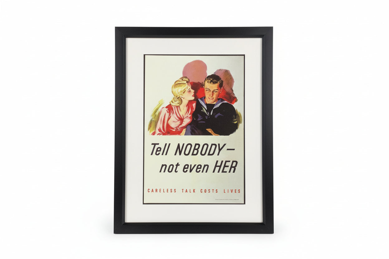 TELL NOBODY NOT EVEN HER REPRODUCTION PRINT