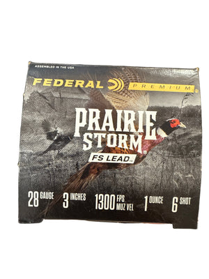 FEDERAL PREMIUM PRAIRIE STORM FS LEAD 28GA, #6, 3"