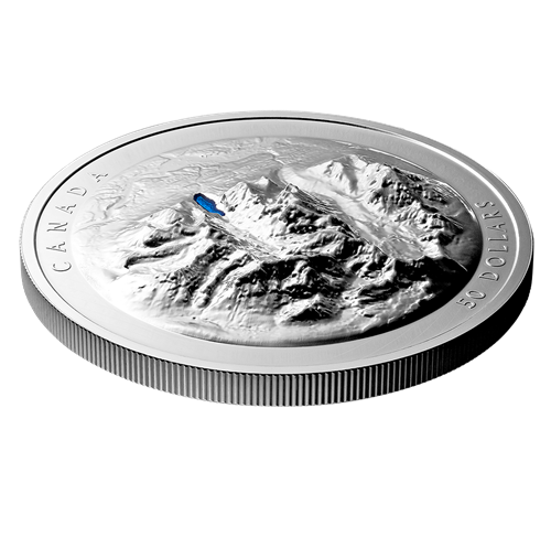Pure Silver EHR Coin – Lake Louise 3000 MINTAGE
