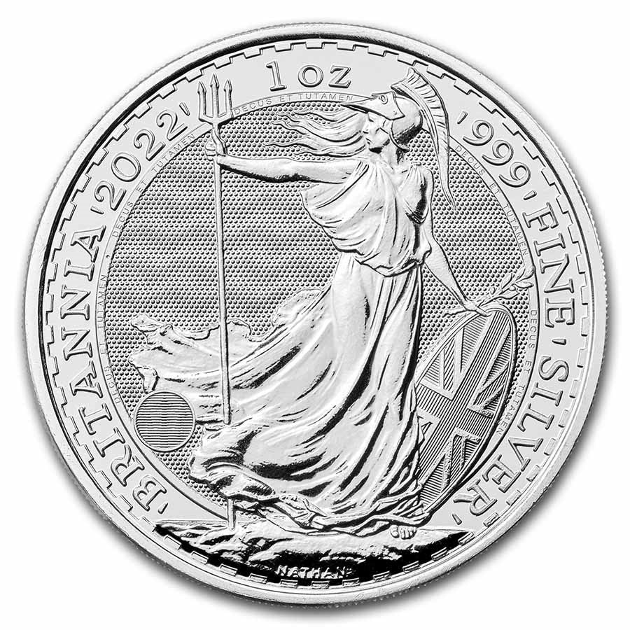 2022 Great Britain 1 oz Britannia Pure Silver Coin