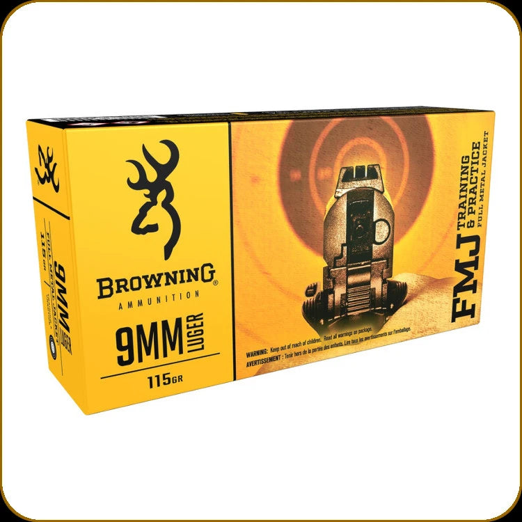 BROWNING AMMUNITION 9MM LUGER FMJ 115 GR