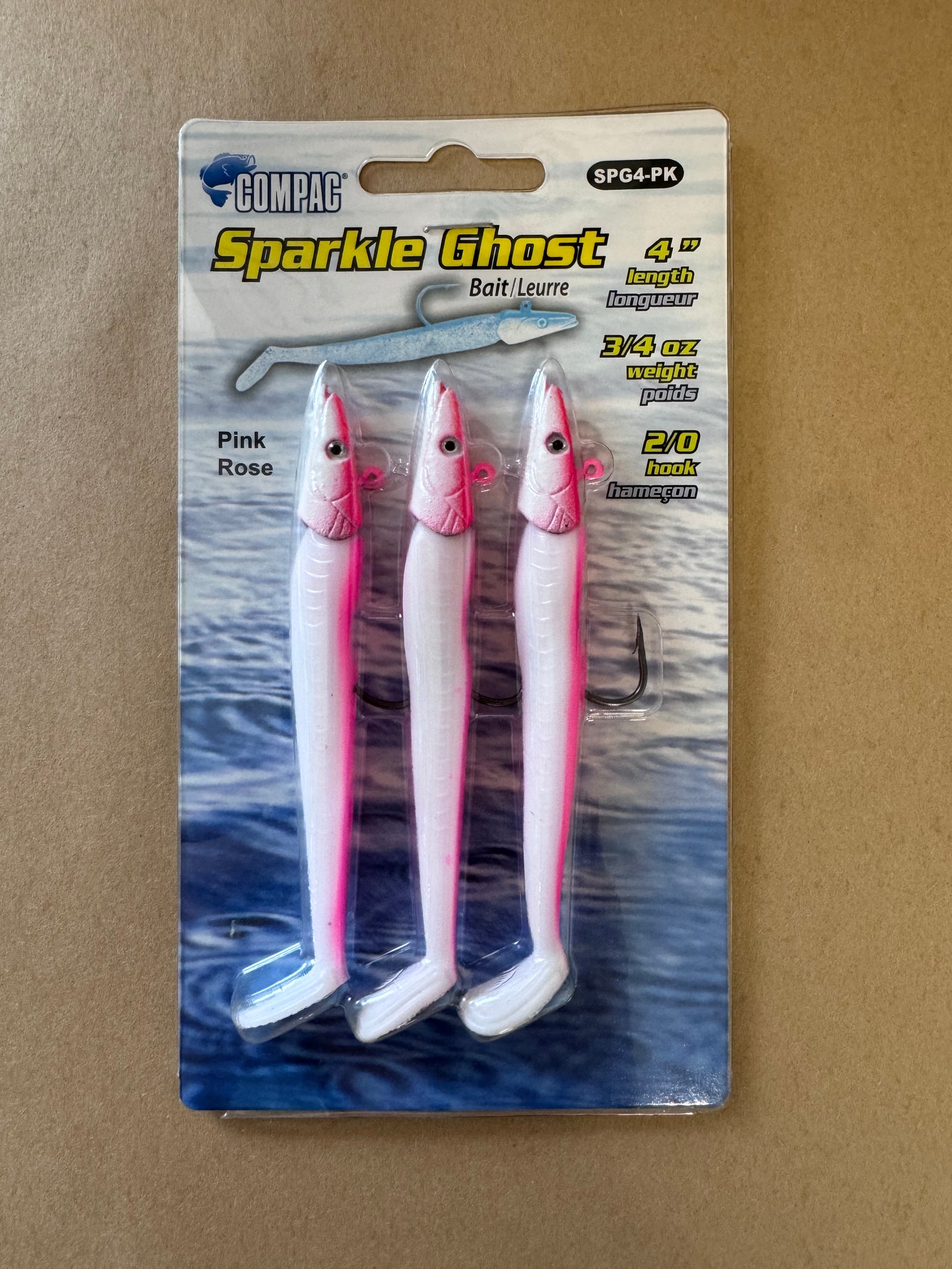 FANTÔME SCINTILLANT ROSE 4" PACK DE 3