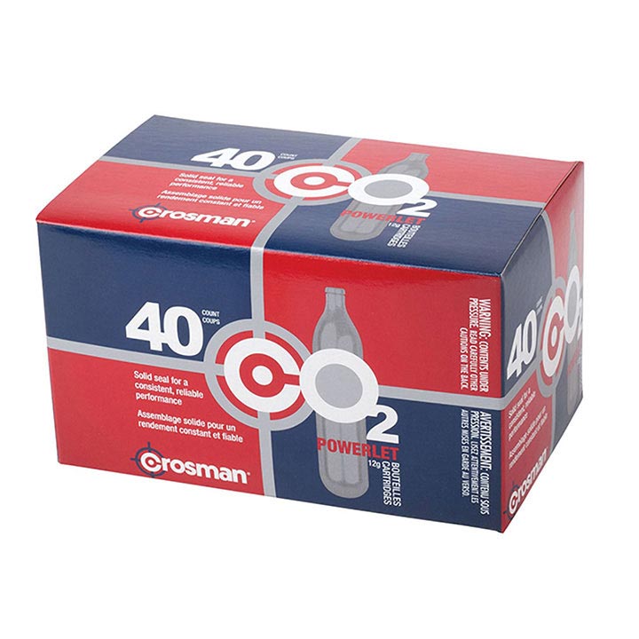 CROSMAN POWERLET 12G CO2 CARTRIDGES | 40 COUNT
