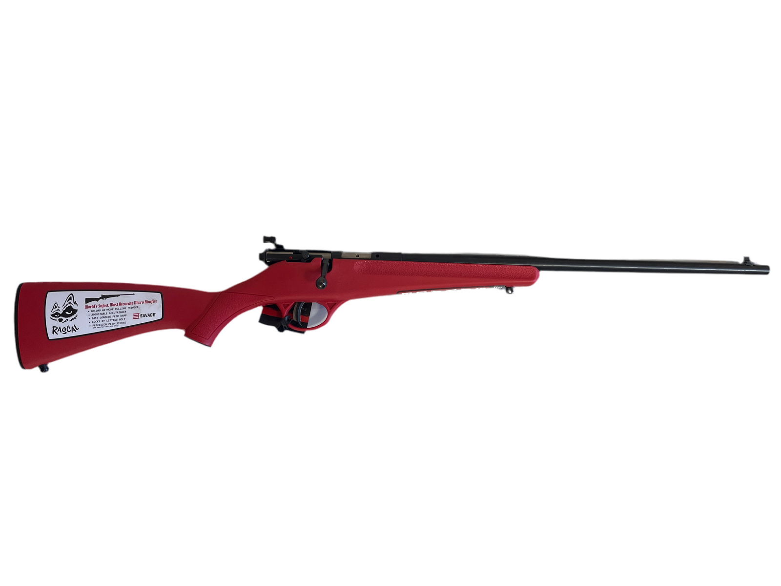 SAVAGE RASCAL YOUTH BOLT ACTION 22 SL, LR (RED)