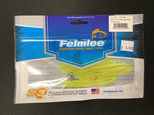 FELMLEE FISH ON EEL LURE 3 1/4" OZ JIG HEAD