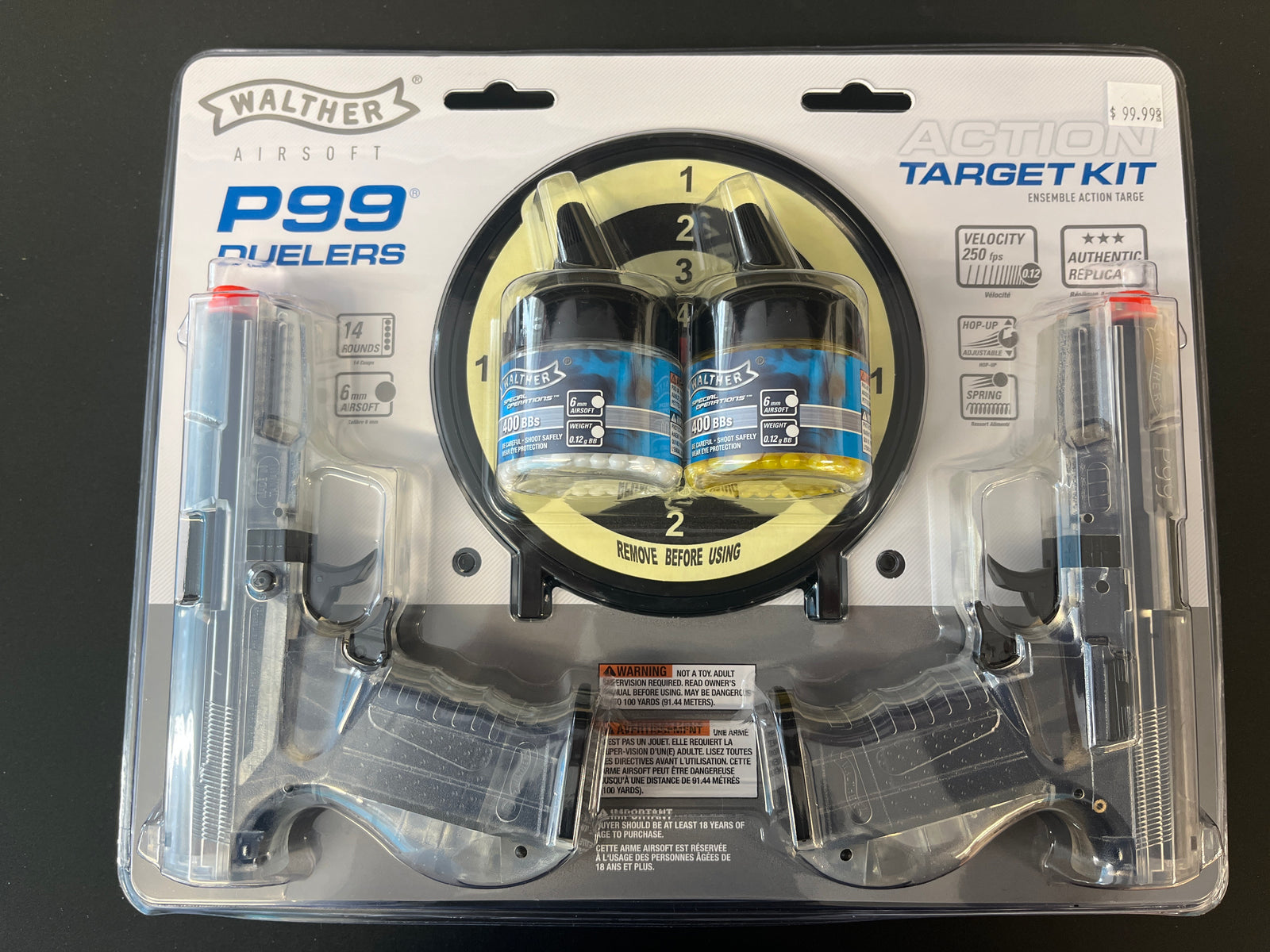 WALTHER AIRSOFT P99 DUELERS ACTION TARGET KIT