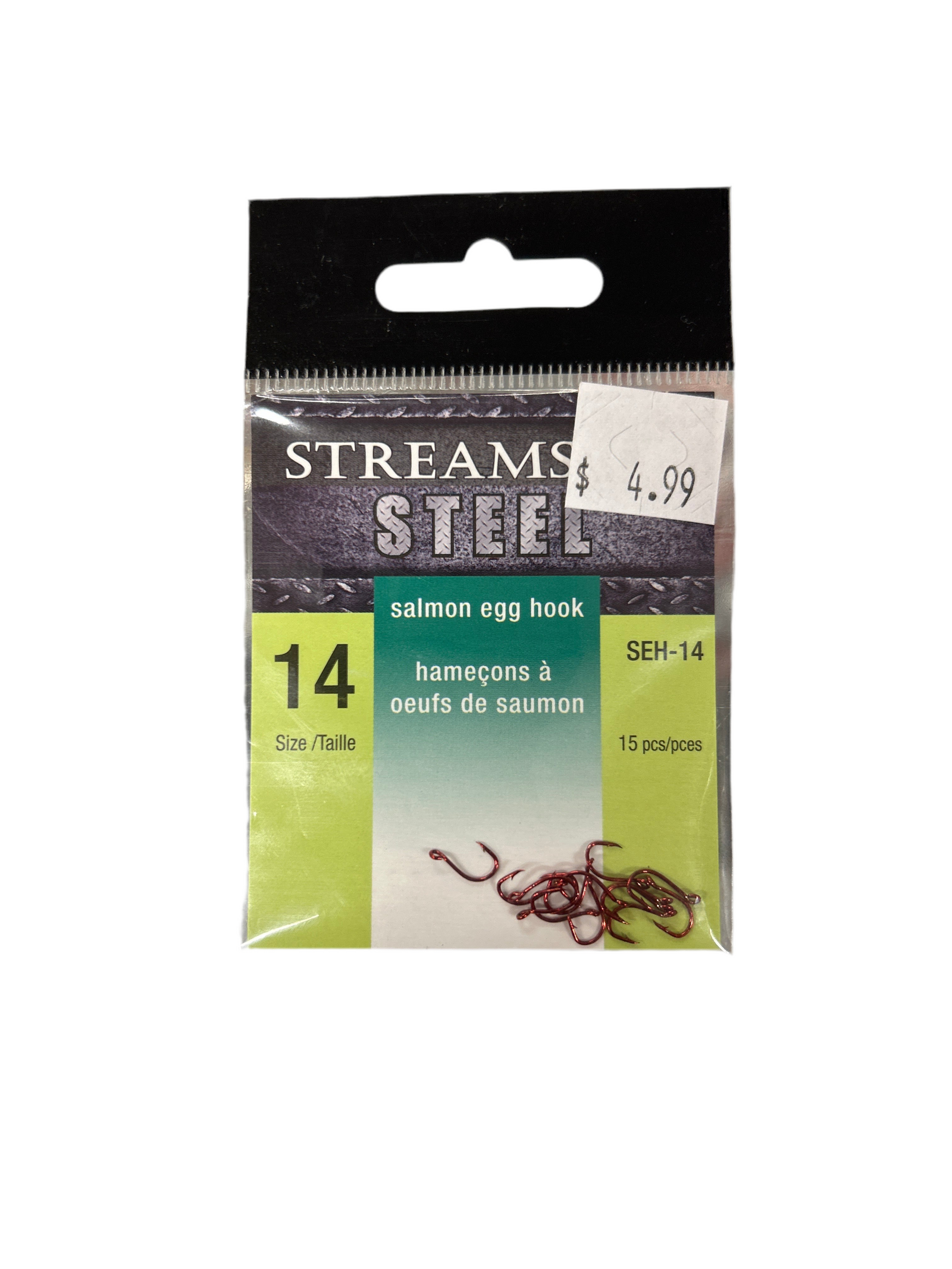 STREAMSIDE STEEL SALMON EGG HOOK