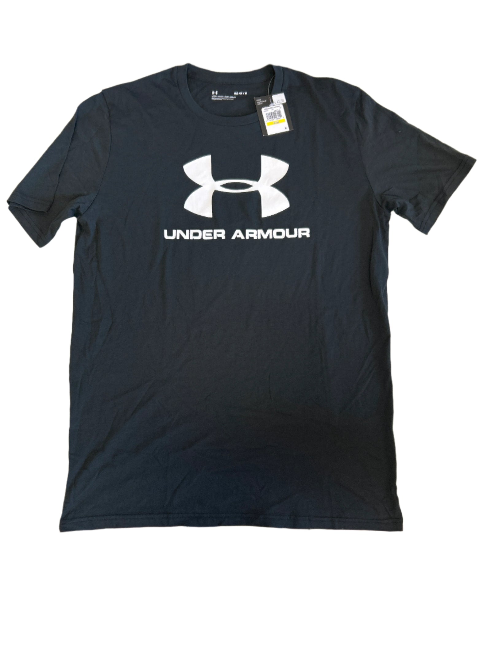 UNDER ARMOUR U-NECK T-SHIRT BLACK