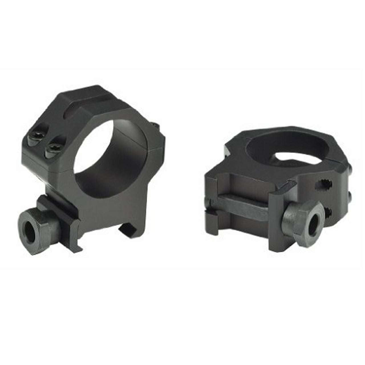 WEAVER 4-HOLE SKELETON 30MM RIFLESCOPE RINGS (MEDIUM, MATTE BLACK)