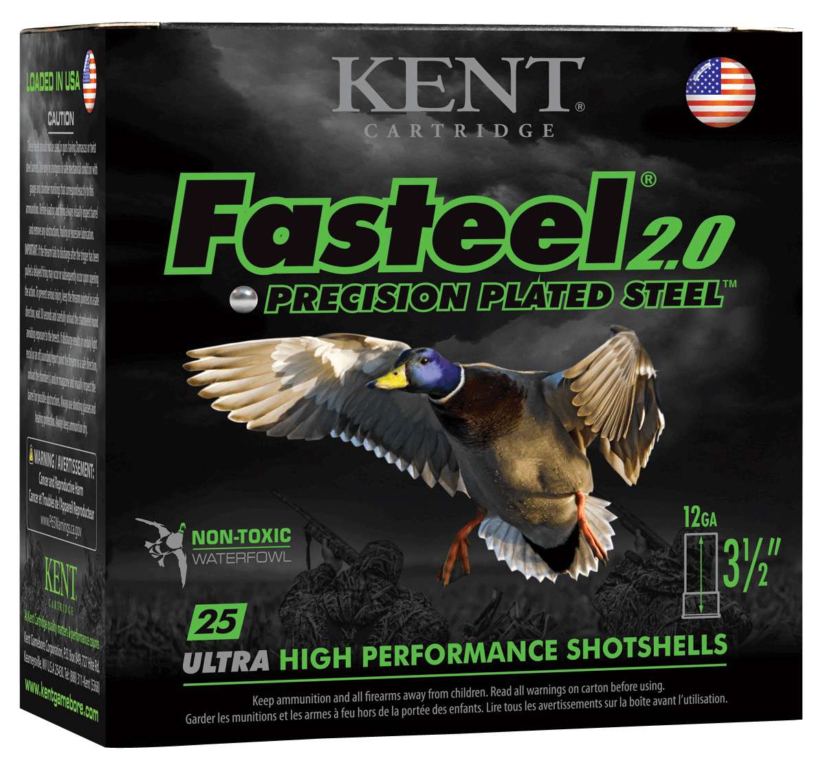 KENT Fasteel 2.0  [12GA x 3-1/2]" #3 - 1-3/8 oz | 25 Rounds