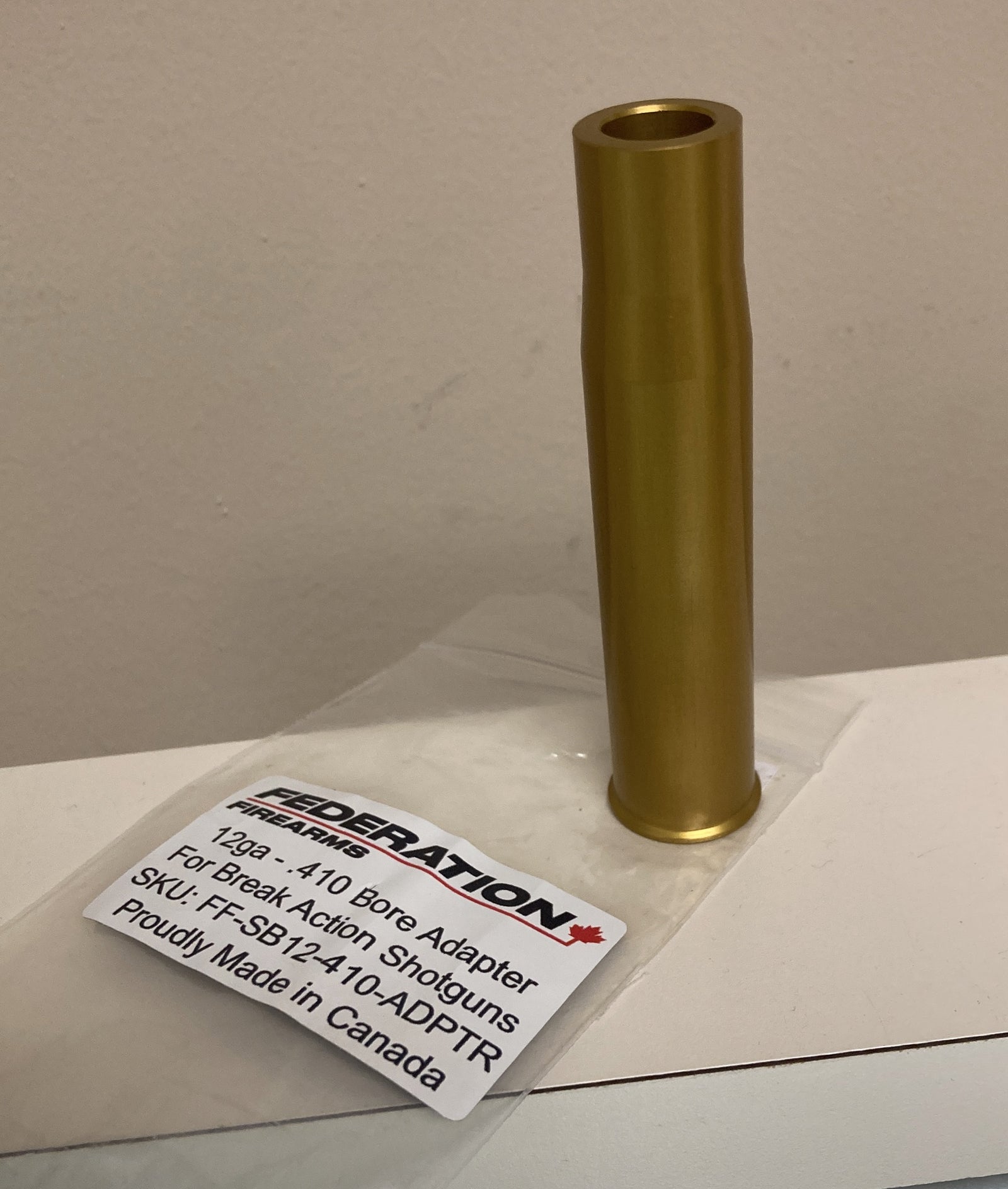 Adaptateur pour armes à feu de calibre 12 à calibre 410 de la Fédération