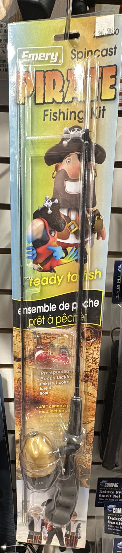 Kit de pêche pirate avec moulinet Emery