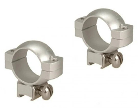 Colliers de montage 1" argent .22 et carabine à air comprimé pour objectifs jusqu'à 44 mm