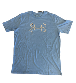 UNDER ARMOUR U-NECK T-SHIRT BABY BLUE