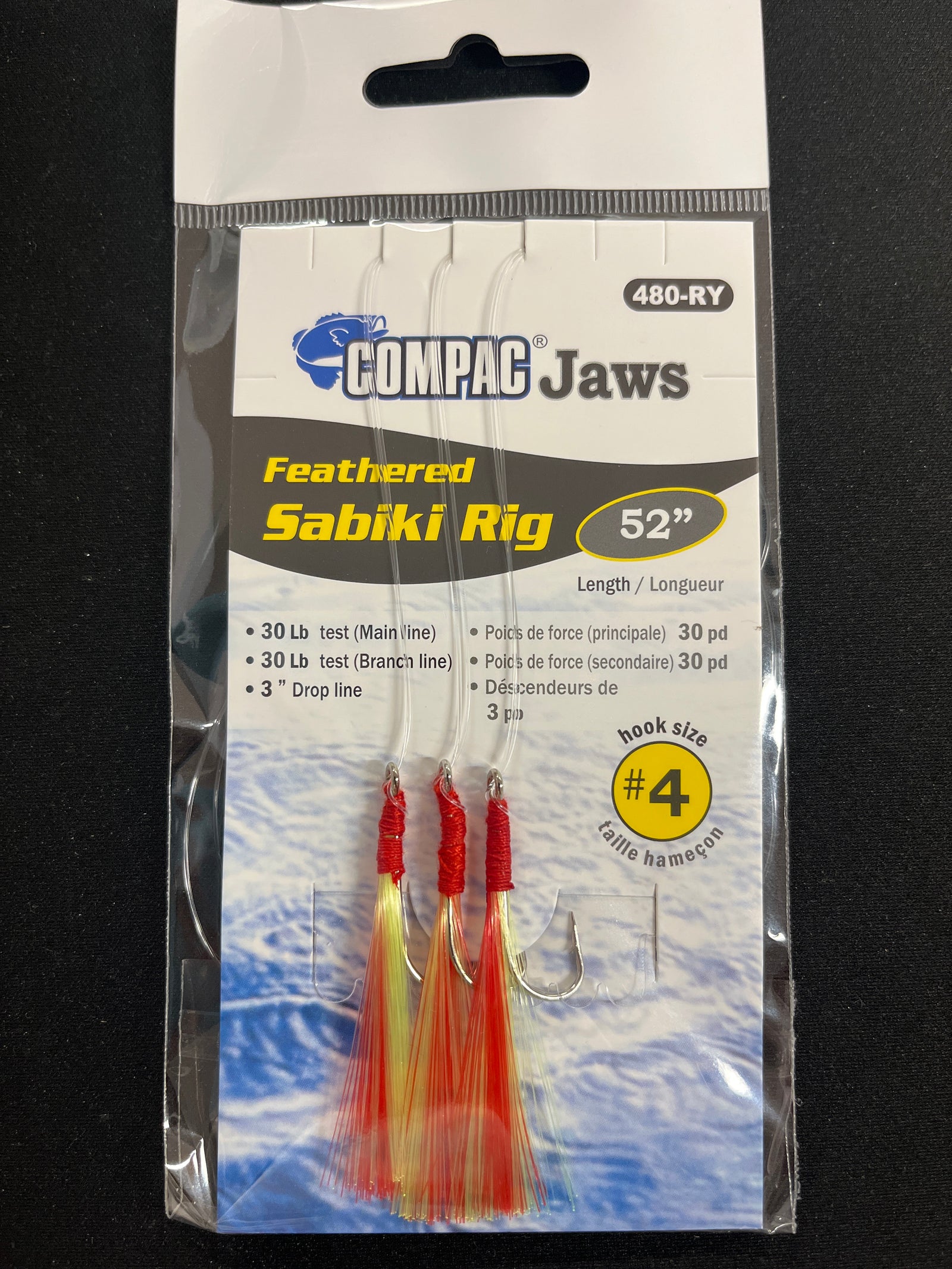 COMPAC JAWS FEATHERED SABIKI RIG