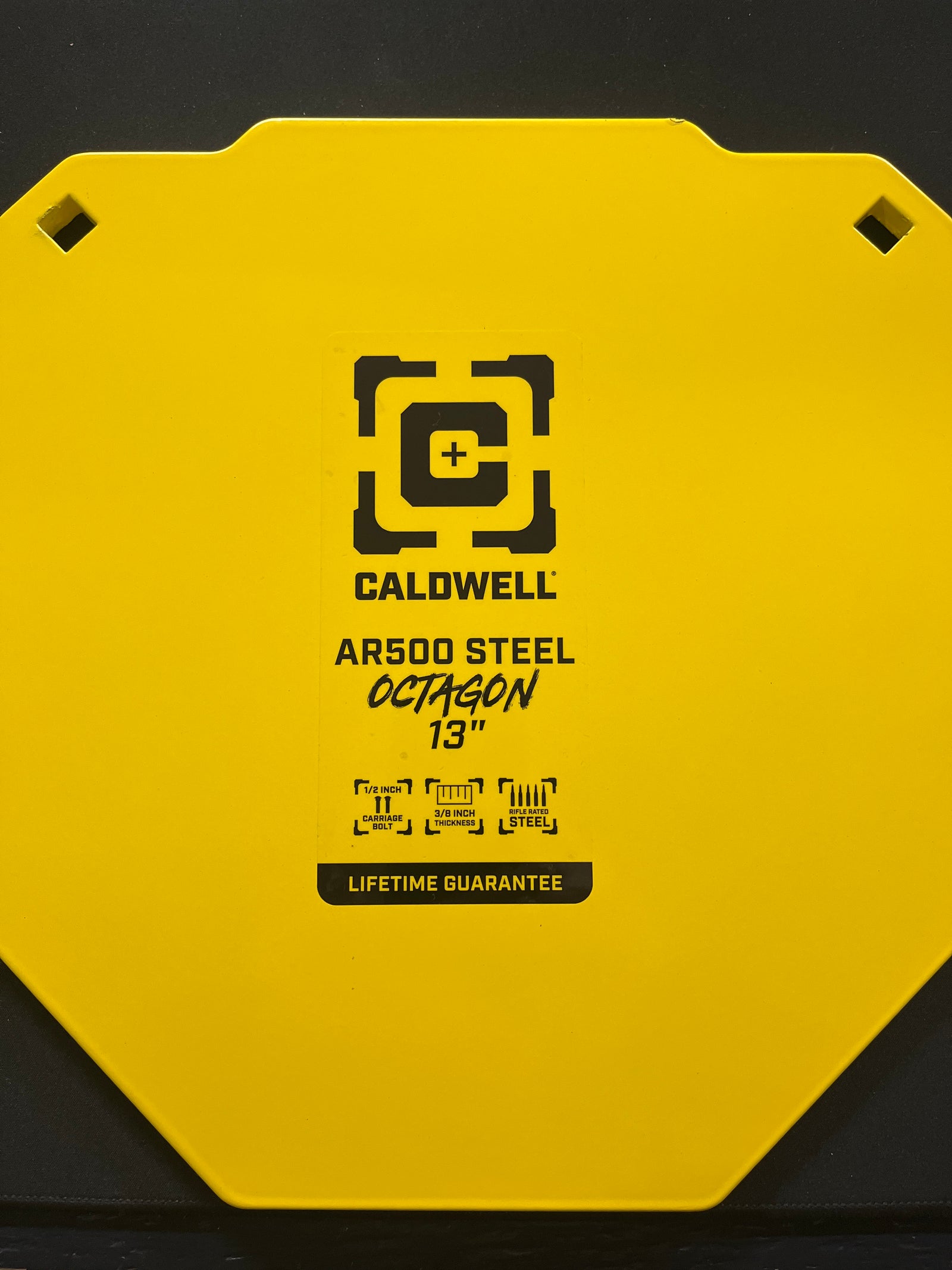 CALDWELL AR500 STEEL OCTAGON 13"