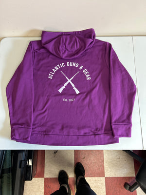 UNDER ARMOUR HOODED SWEATSHIRT PURPLE