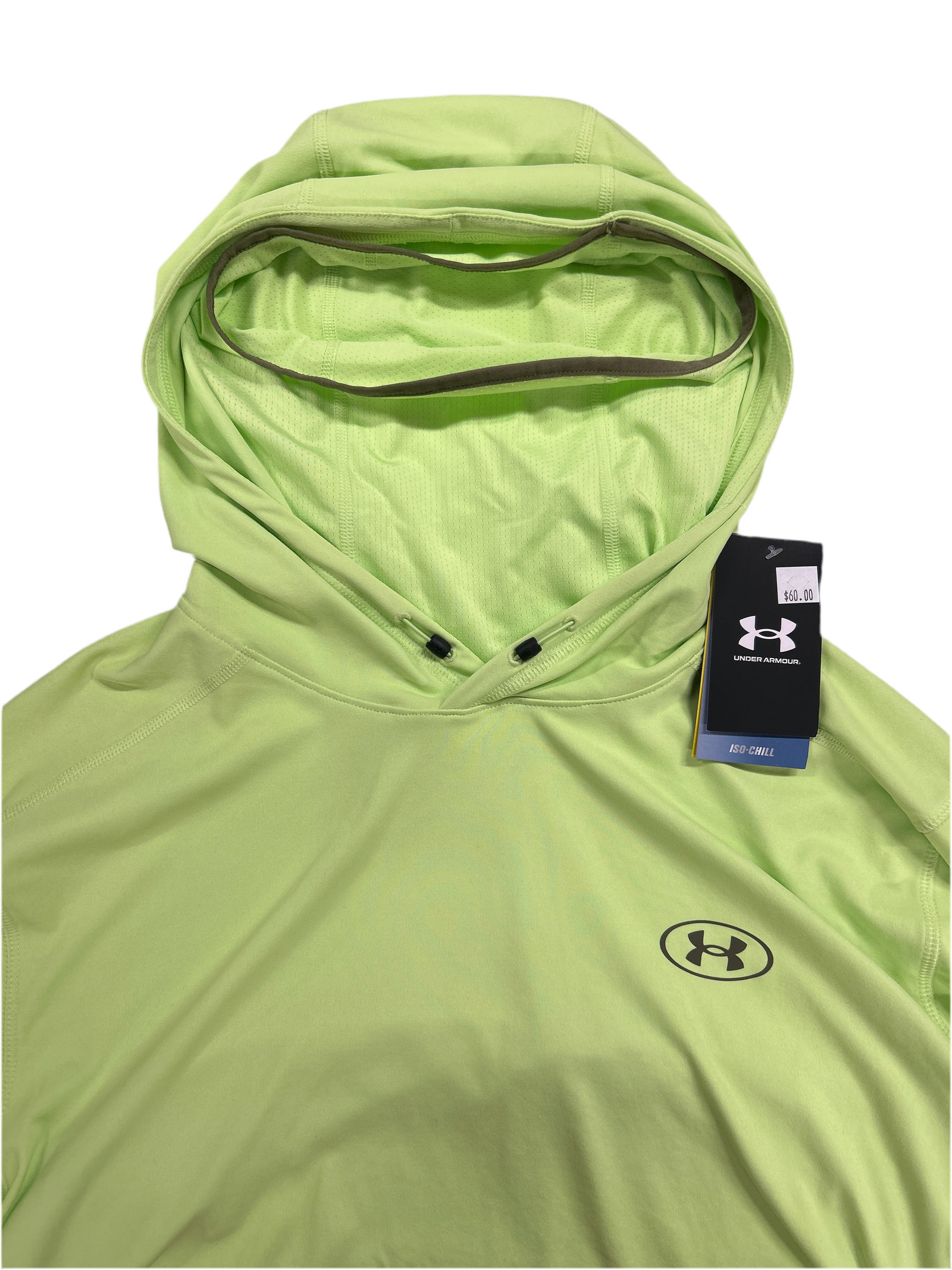 UNDER ARMOUR COOL LONG SLEEVE HOODED SHIRT WITH BUILT IN FACE COVER