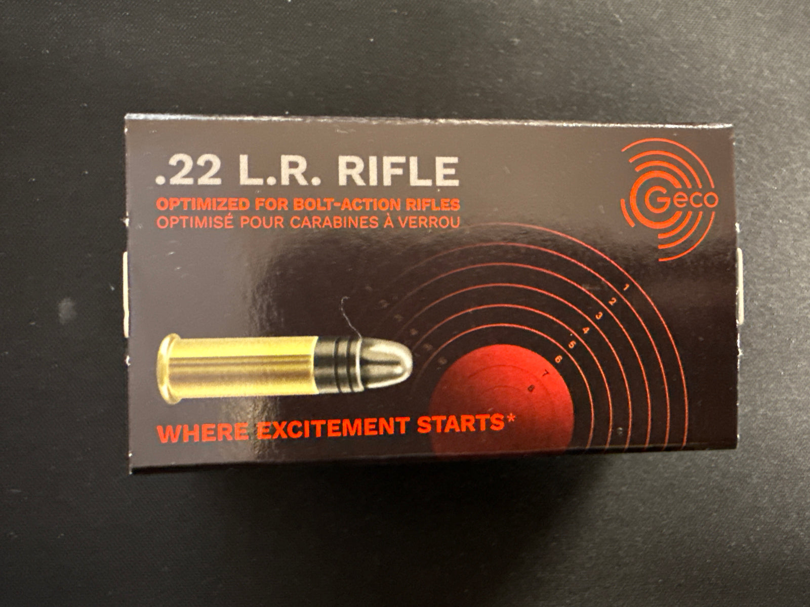 GECO .22 LR RIFLE AMMUNITION 50RNDS