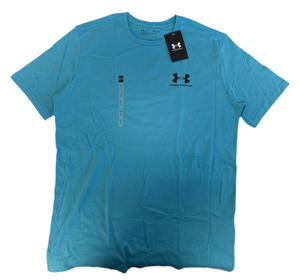 UNDER ARMOUR U-NECK T-SHIRT TEAL