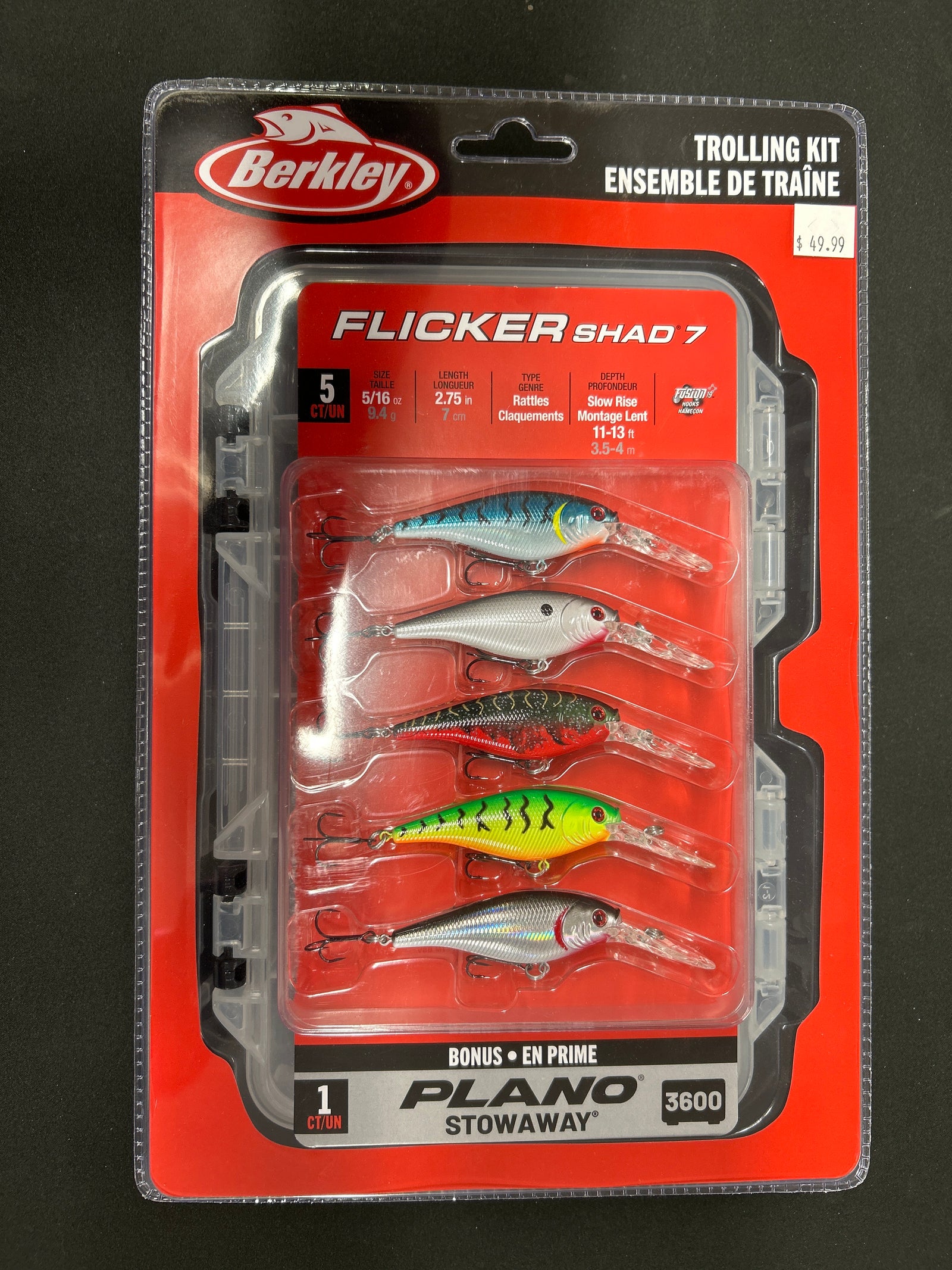 Pack de pêche à la traîne Flicker Shad