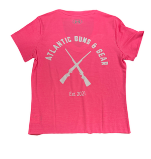 UNDER ARMOUR V-NECK T-SHIRT PINK