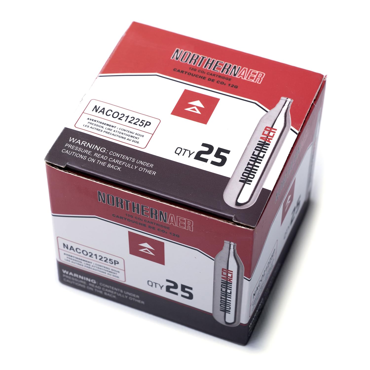 CO2 Cartridge Non-Threaded, CO2 Airsoft Pistol, CO2 BB Pistol, CO2 Paintball Markers and CO2 cartridges BB Gun (25PACK)