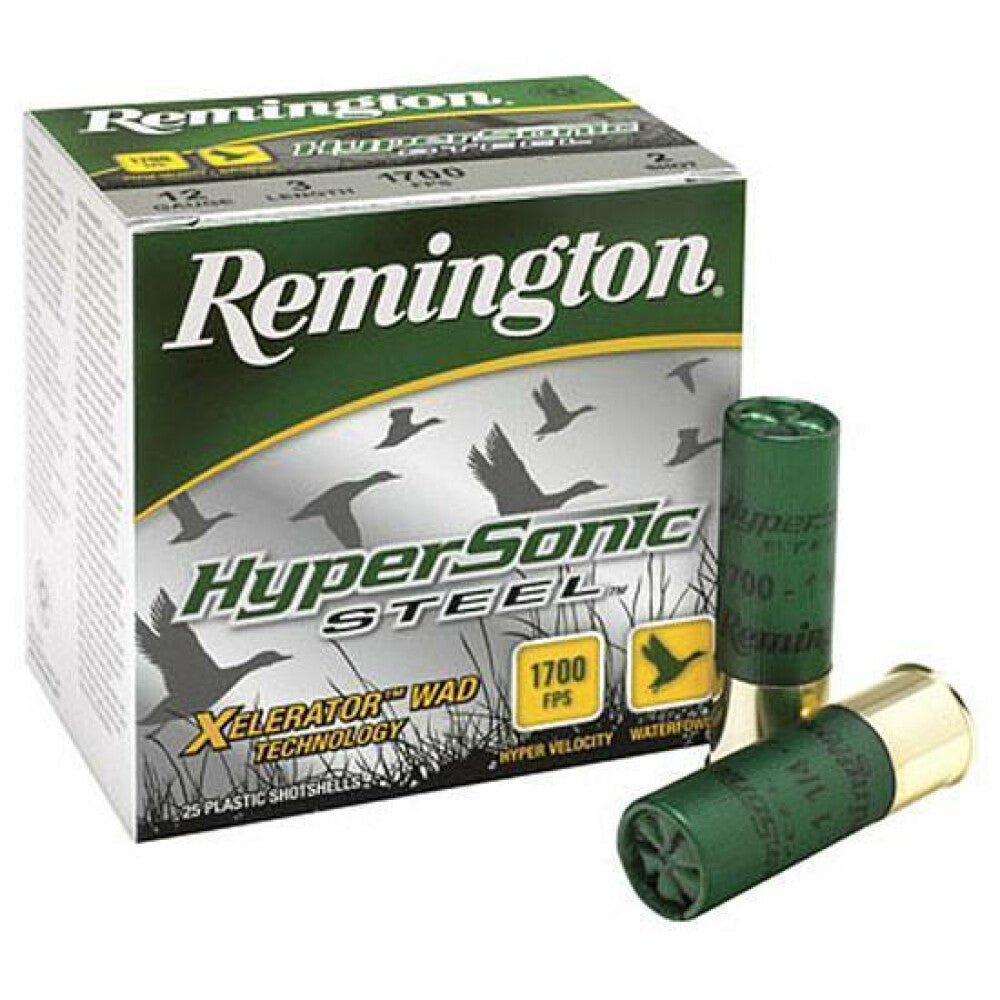 Remington HyperSonic Steel [12GA x 3-1/2"] #2 - 1-3/8 oz | 25 Rounds