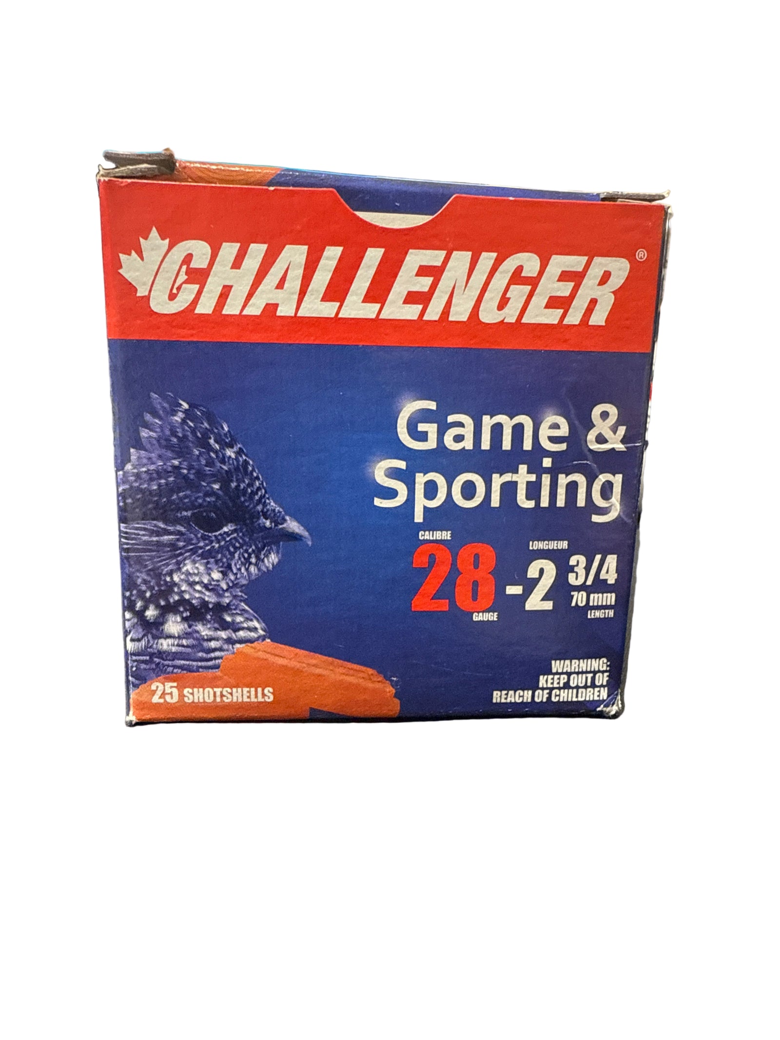 CHALLENGER GAME & SPORTING 28 GA, 2 3/4", SLUG