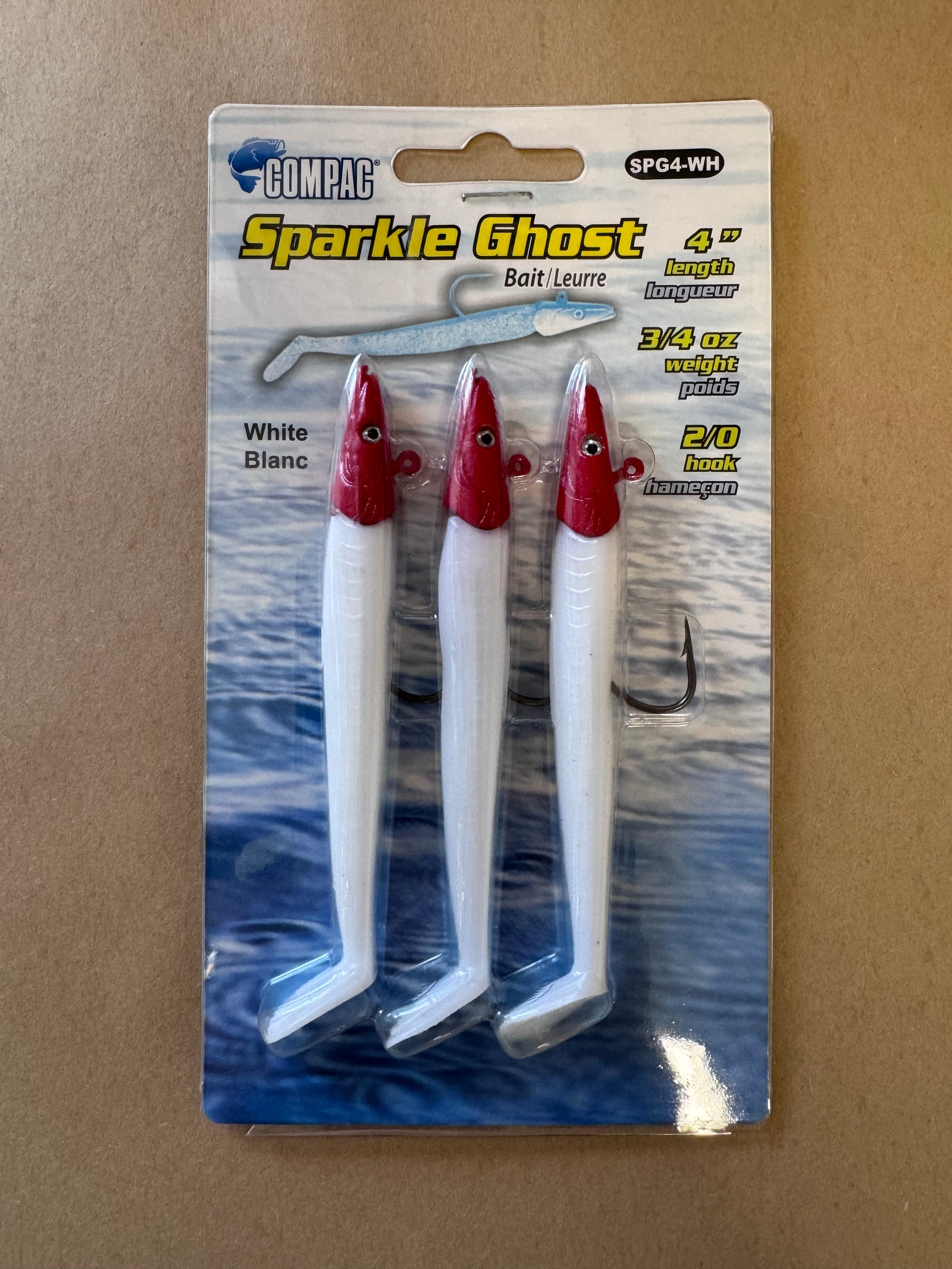 SPARKLE GHOST 4" PAQUET DE 3 BLANC