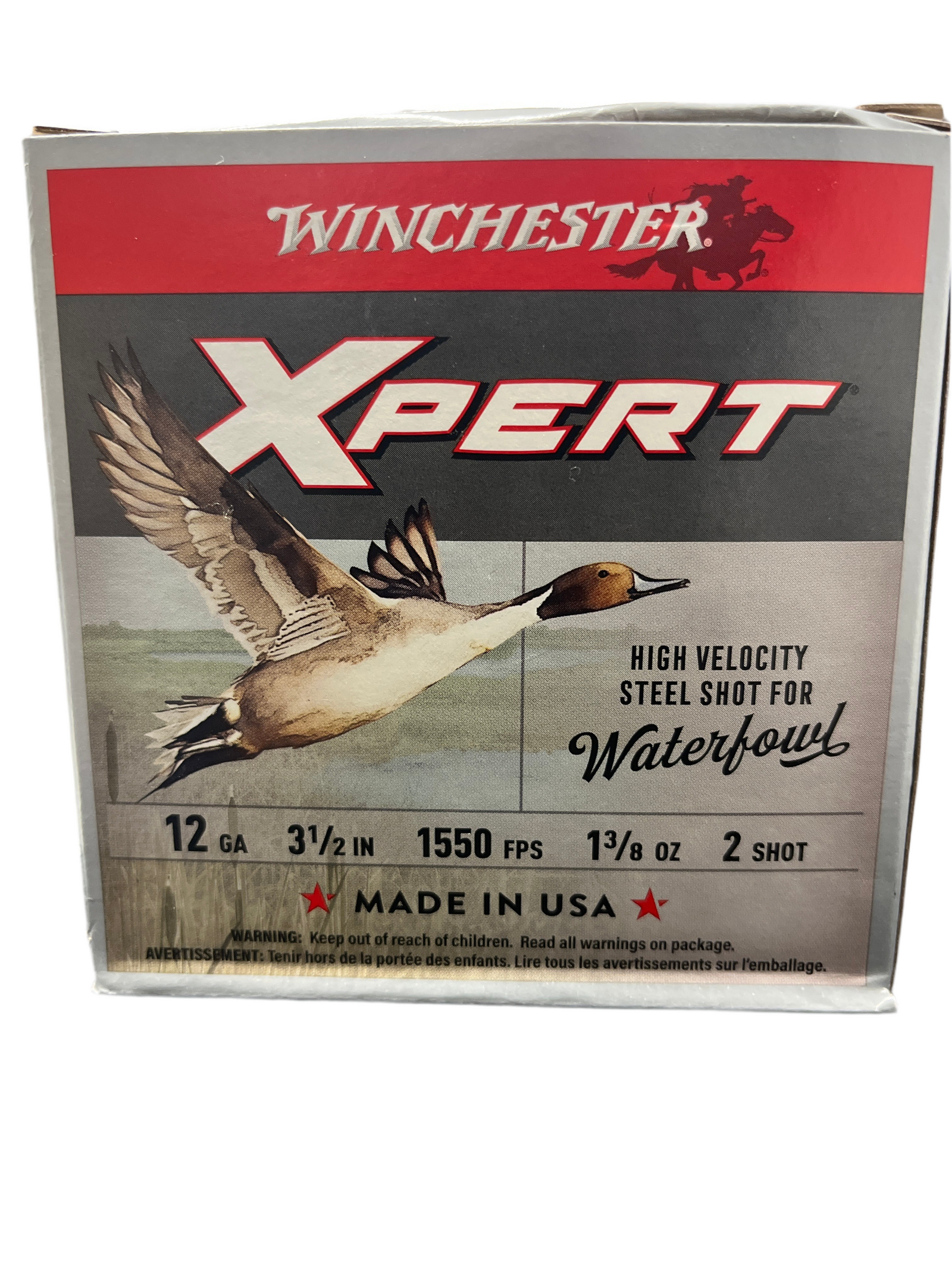 WINCHESTER XPERT HIGH VELOCITY STEEL SHOT 12 GAUGE 3 1/2” 1550FPS 1 3/8 #2