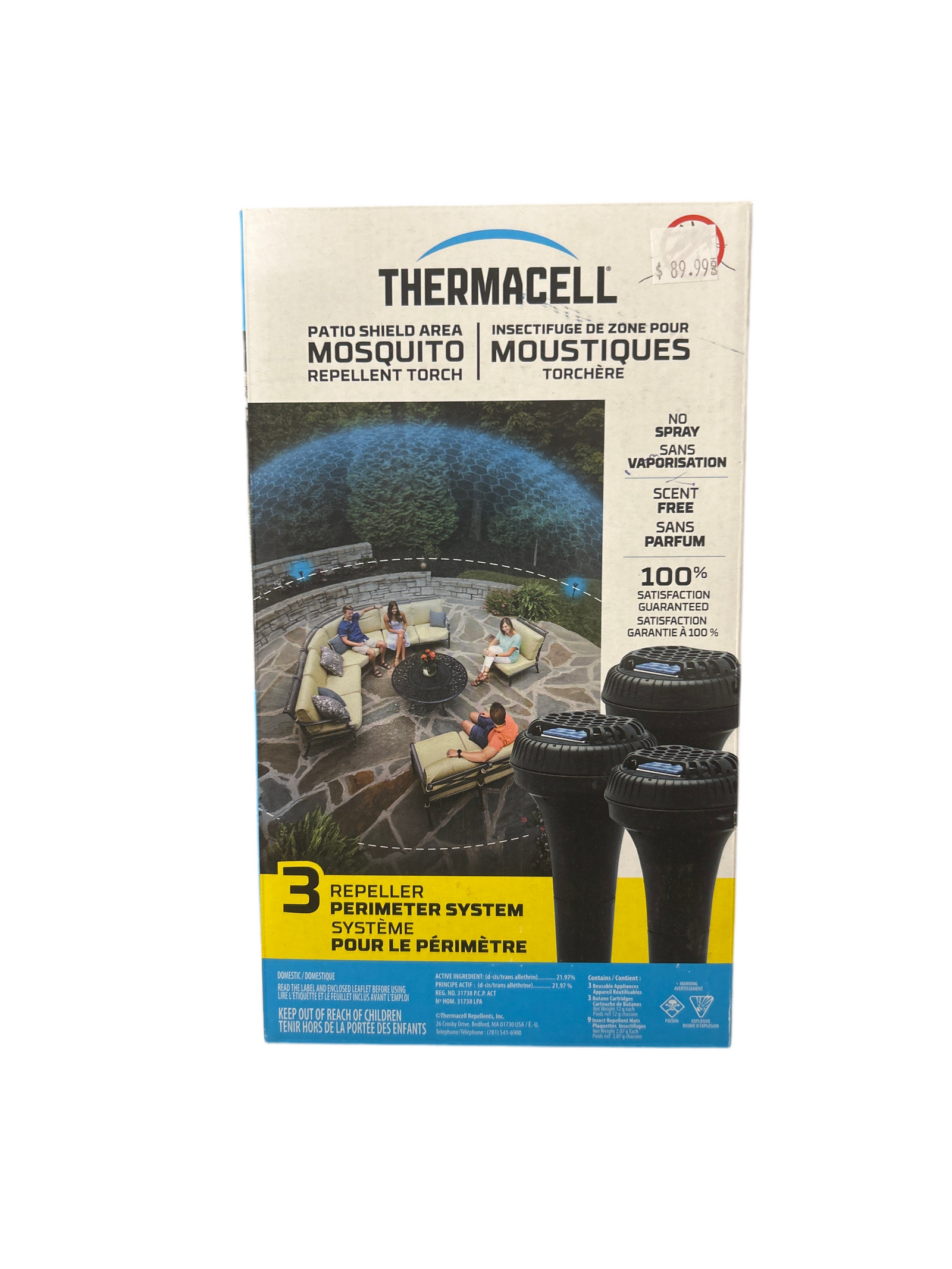 THERMACELL PATIO SHIELD 3 REPELLER PERIMETER SYSTEM