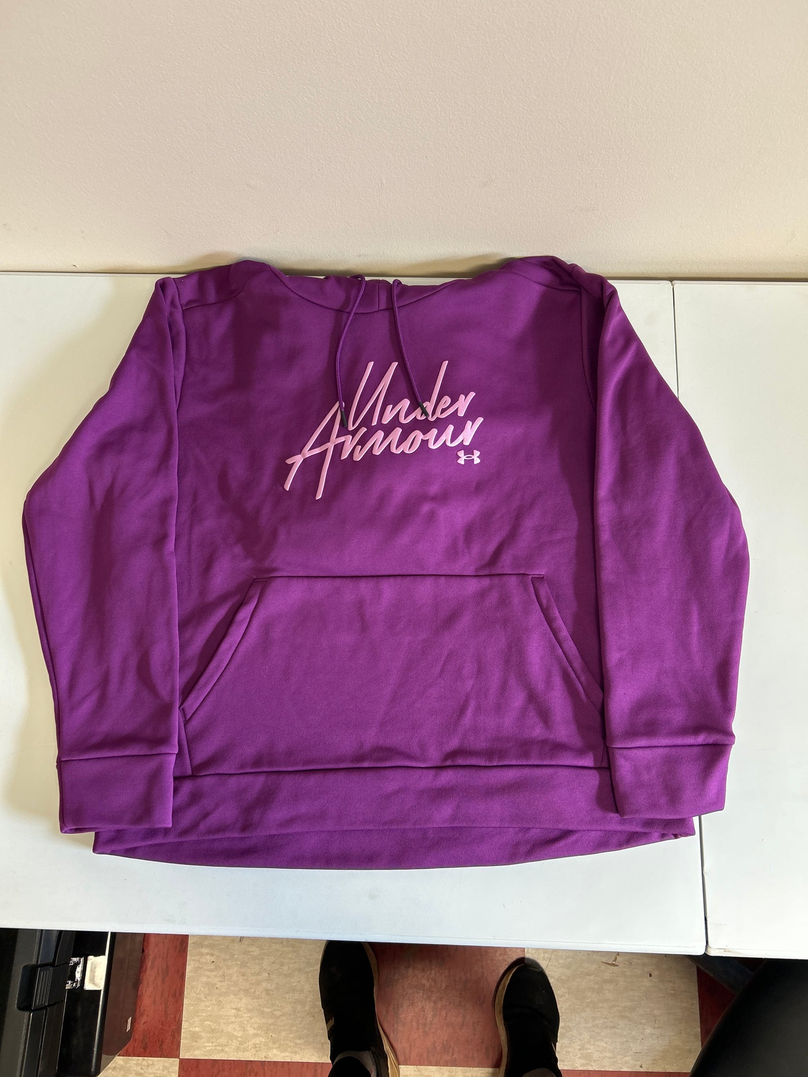 UNDER ARMOUR HOODED SWEATSHIRT PURPLE