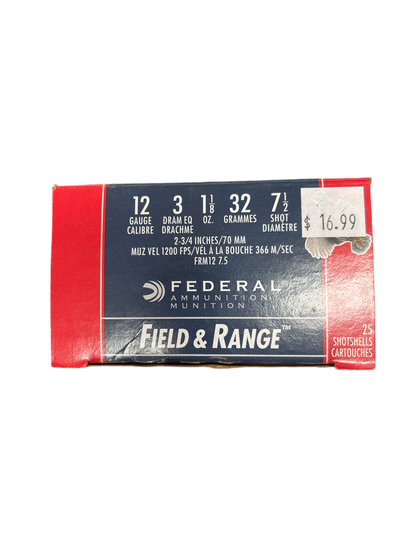 FEDERAL AMMUNITION FIELD AND RANGE 12 GAUGE