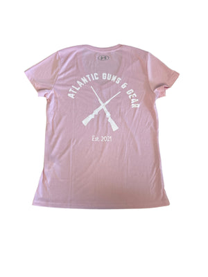 UNDER ARMOUR U-NECK T-SHIRT PINK