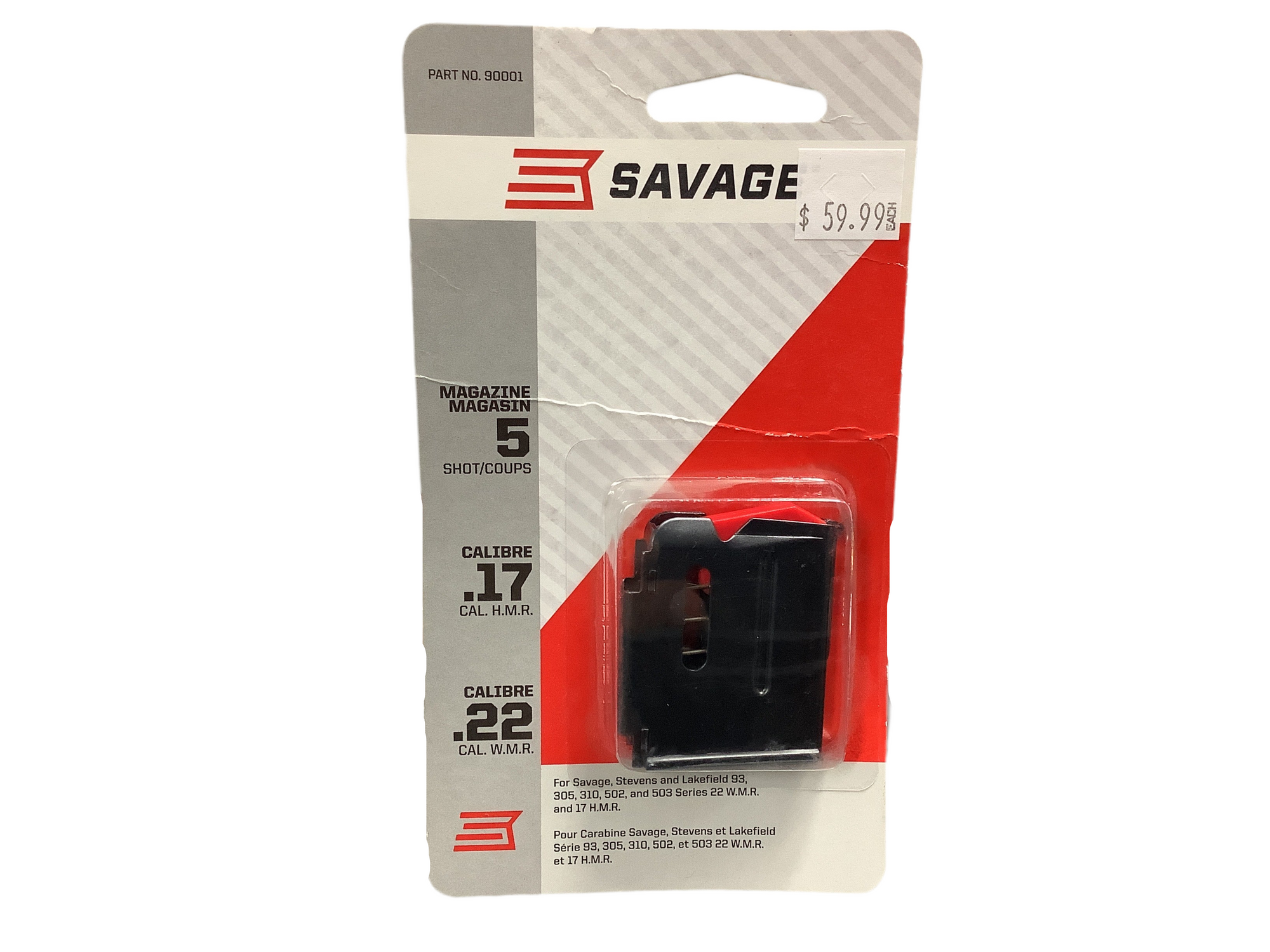 SAVAGE .17HMR/.22CAL 5 SHOT MAGAZINE