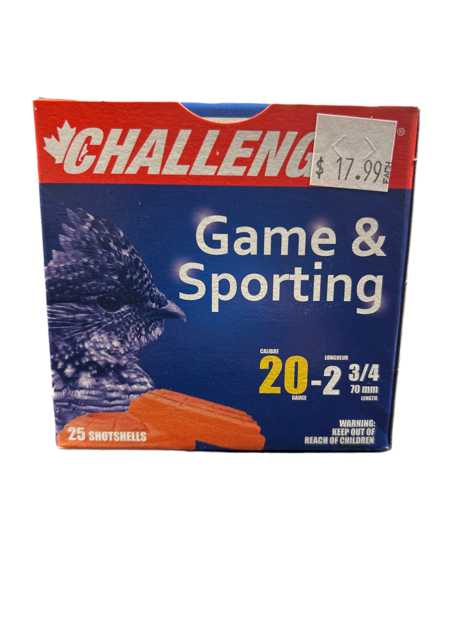 CHALLENGER GAME AND SPORTING 20 GAUGE #7.5