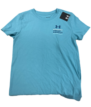 UNDER ARMOUR U-NECK T-SHIRT CYAN (FD)