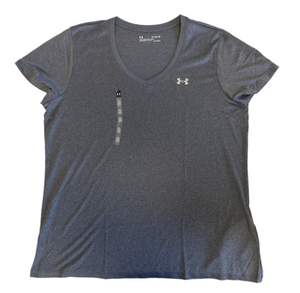 UNDER ARMOUR V-NECK T-SHIRT GRAY