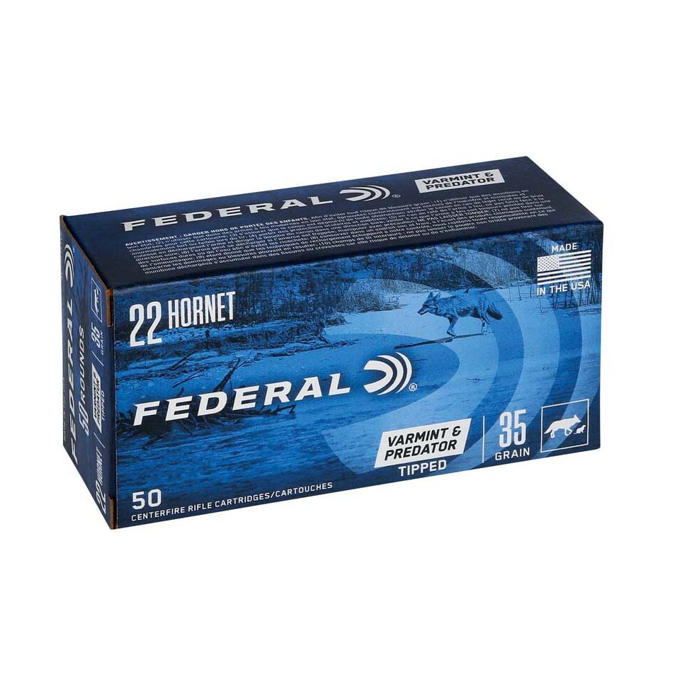 Federal American Eagle Varmint & Predator 35 GR 22 Hornet 50 Rds