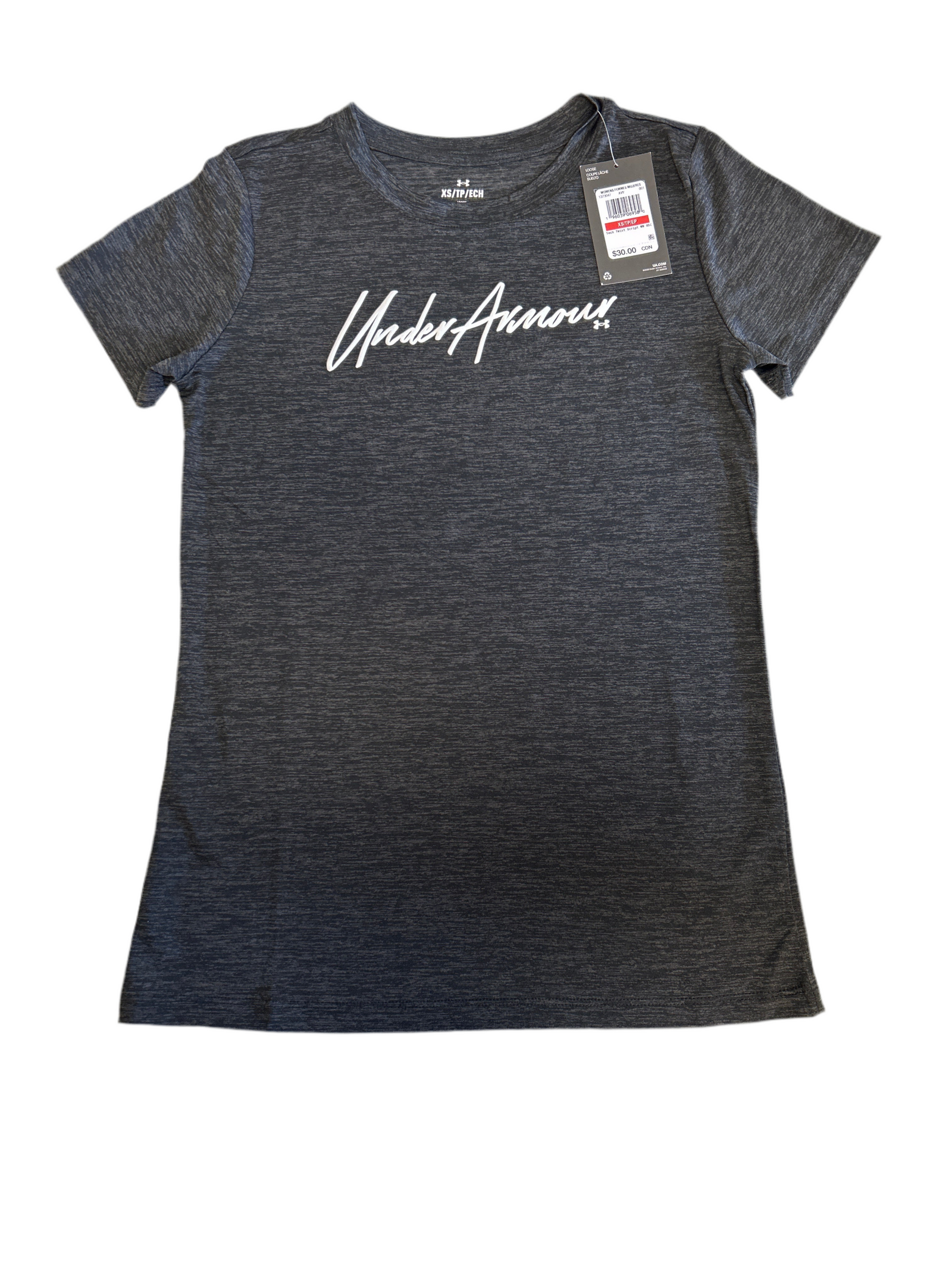 UNDER ARMOUR U-NECK T-SHIRT BLACK (FD)